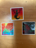 Rose Dragon Stickers